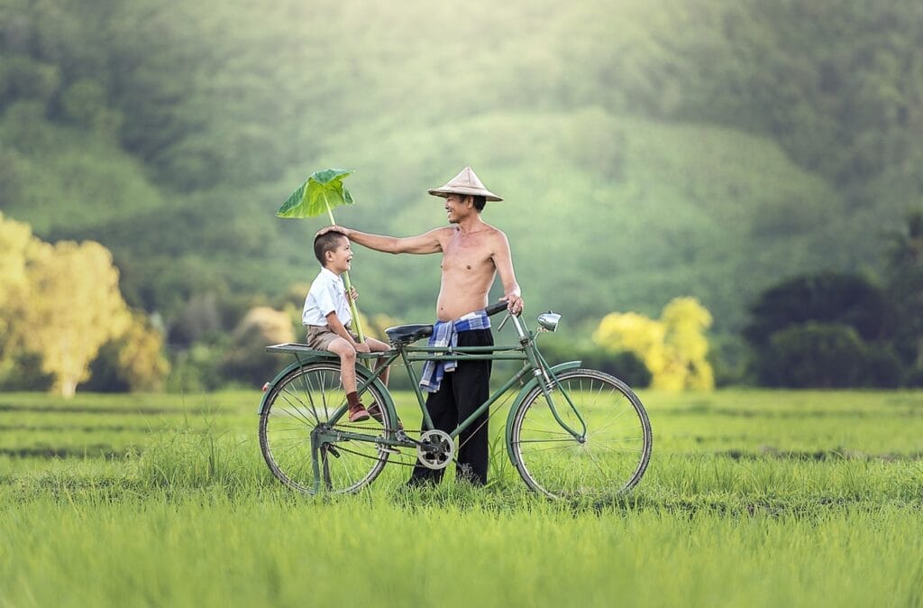 father, son, bicycle-1822528.jpg
